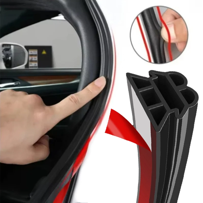 3-Layer Waterproof Noise-Insulating Car Door Seal Strip