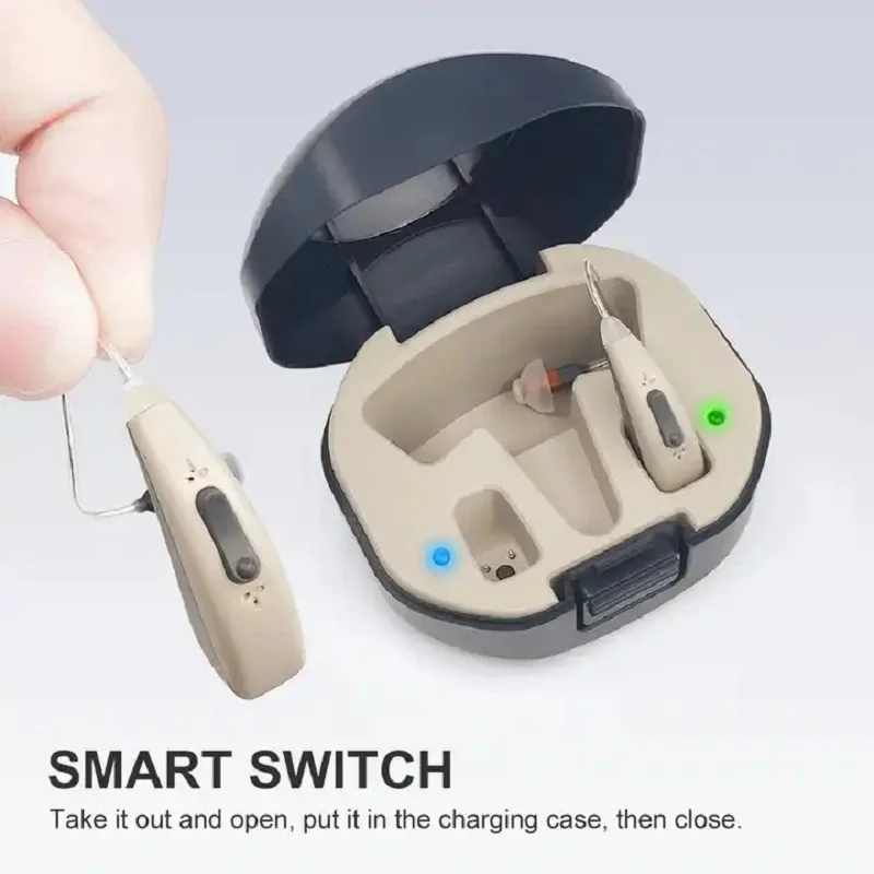 30 channel Best Hearing Aid Rechargeable BTE Ear Hearing Aids for The Elderly Audifonos Sound Amplifier for Deafness 3