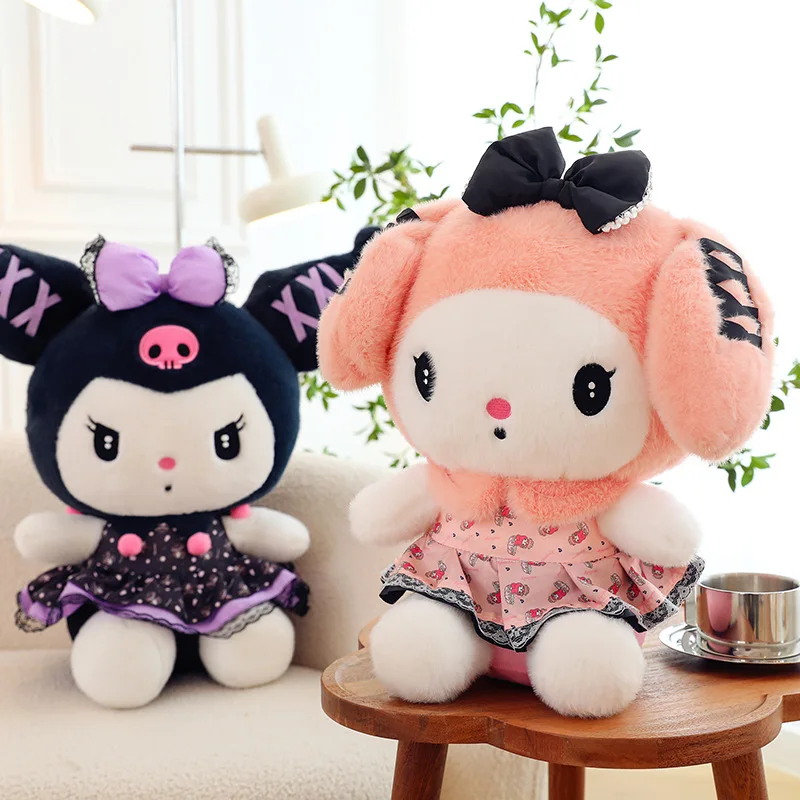 

Sanrio банкет Kuromi My Melody дети сопровождают подарки на день рождения пары для подарка друзьям Симпатичные плюшевые игрушки рождественские подарки