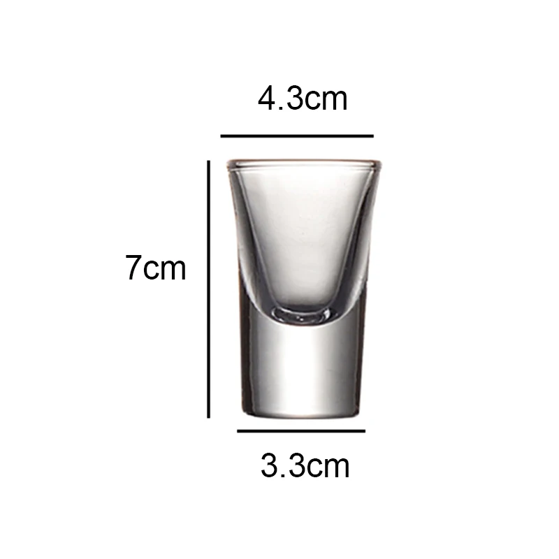 6/5/4/3/2/1pcs Shot Glass Set 25ml Spirits Cups Mini Wine Cup Glass Gilt Gold Edged Cup Wine Dispenser Golden Edge Creative