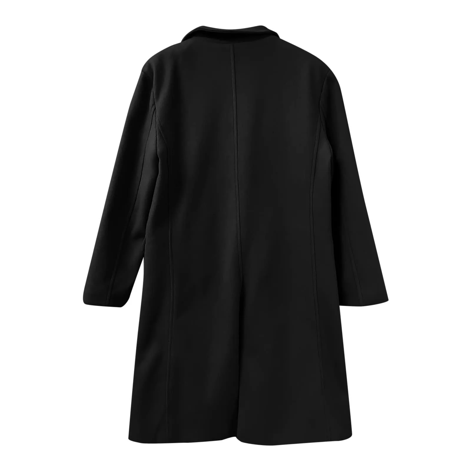 남성용 롱 라펠 칼라 코트, 싱글 브레스트 코트, 오버 코트, 롱 재킷, 가디건, 아웃웨어, 트렌치 울 코트, 포멀