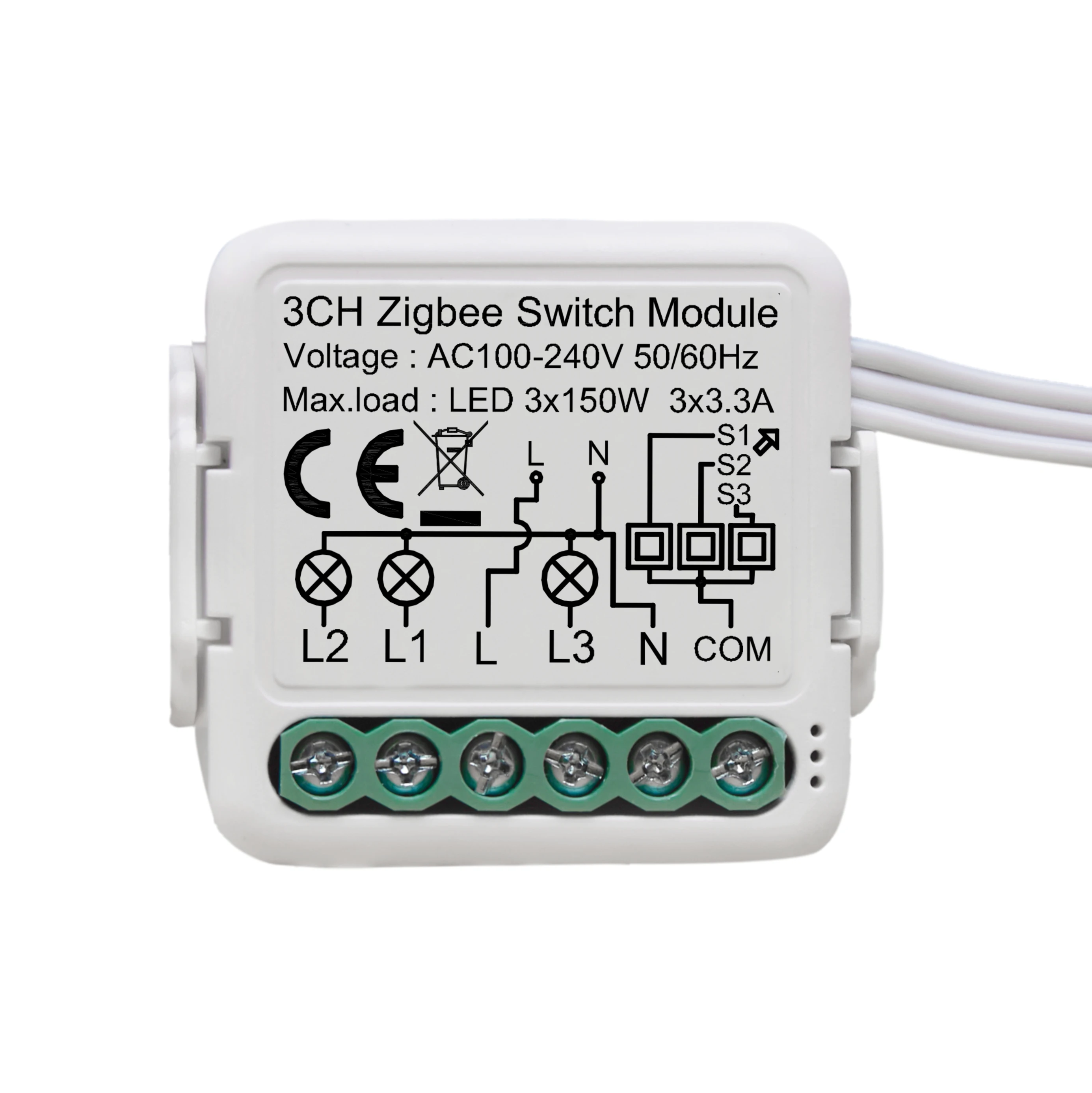 Tuya Smart Zigbee Light Switch Module 1/2/3/4 Gang Automation DIY Breaker 2 Ways