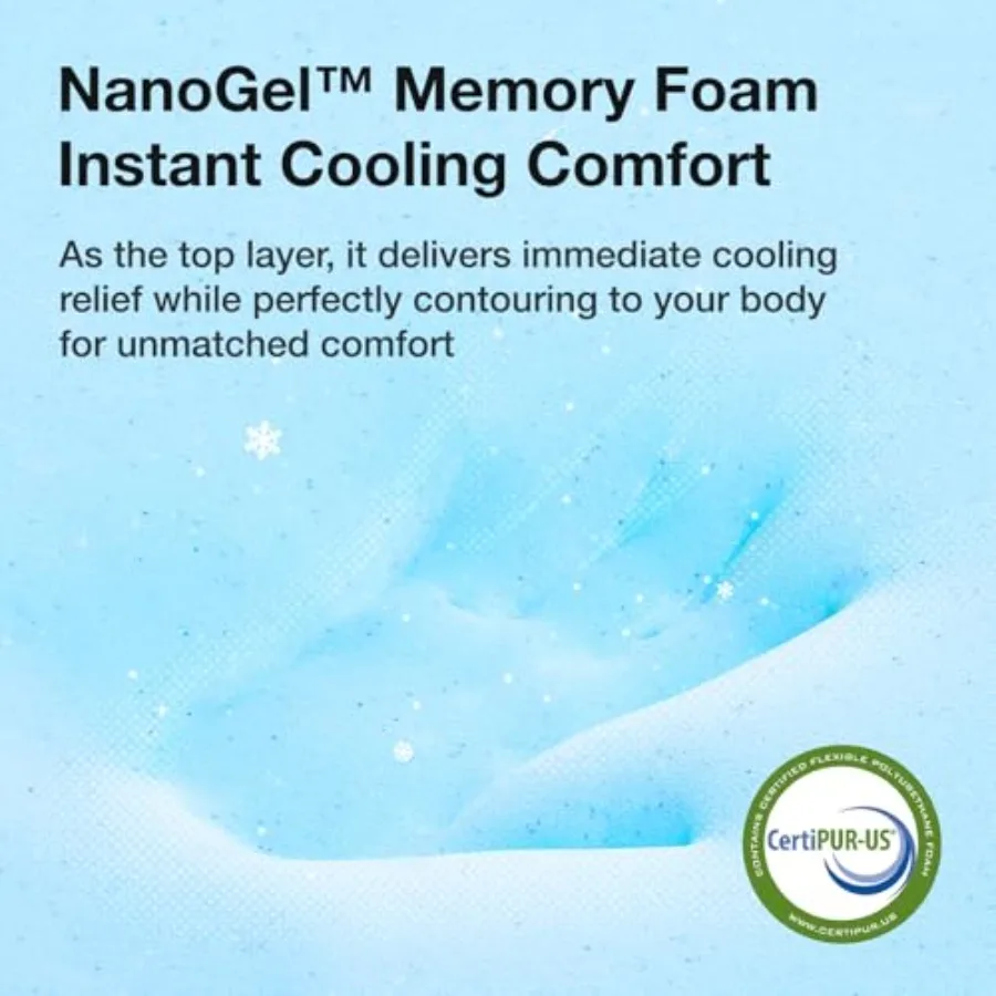 Twin Size Mattress 10 Inch Twin Bed Mattress with Gel Memory Foam for Cooling Night Sleep Pressure Relief CertiPURUS Certified