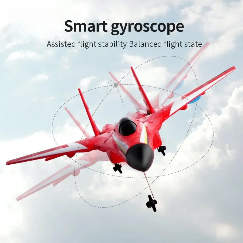 RC Glider Foam Aircraft 2.4G 2.5 Channel Radio Control Led Lighting Six Axis Gyroscope Fighter Flight Toy For Children