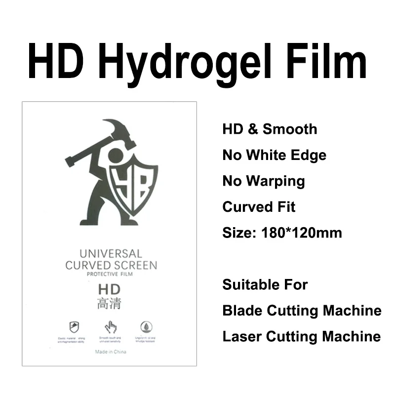 50pcs TPU Soft Hydrogel Film For Cutting Machine Plottter HD/Matte/Privacy Flexible Film For MobilePhone Curved Screen Protector