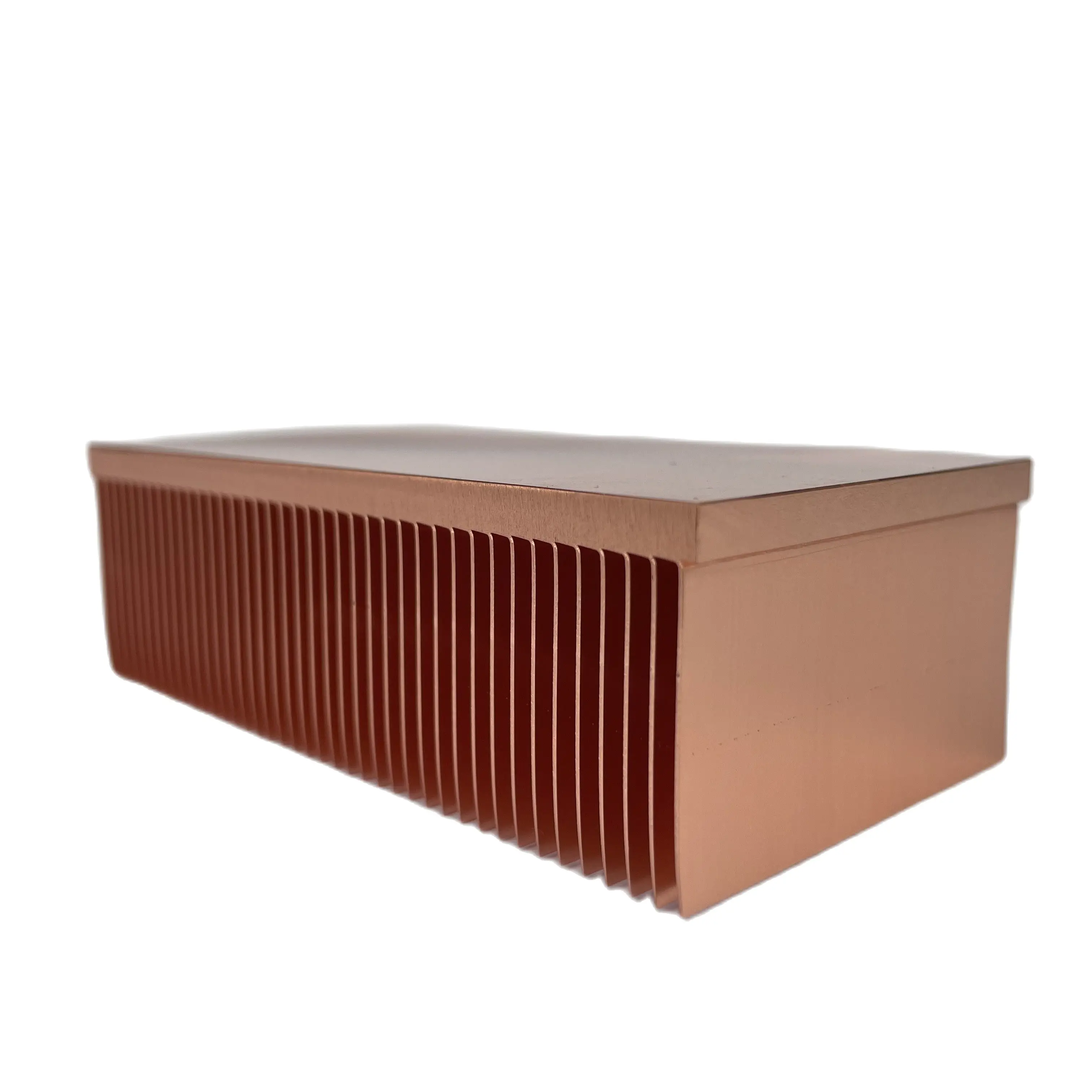 Dissipador de Calor da Aleta Skiving do Radiador do Cobre Puro para Impressoras Eletrônicas do Laser da Microplaqueta Refrigerando o Refrigerador 100x50x30 mm - Imagem 5