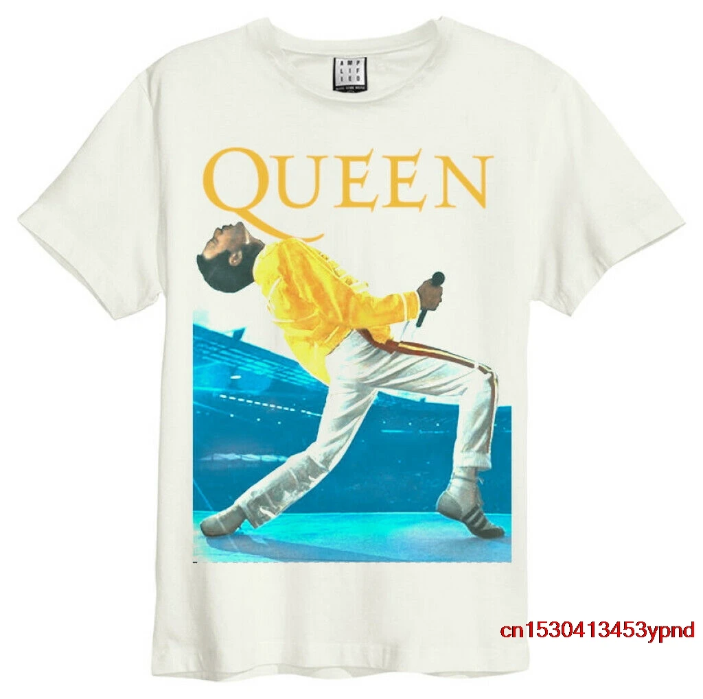 

Футболка Queen «Freddie Mercury Live AI» (Натуральная)-новинка Мужская футболка queen tee