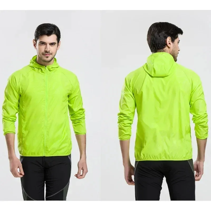 MEN Sunscreen Jacket Hoodie Quick-Drying Summer Anti-Uv Shirts Ultralight Windbreaker Outdoor Waterproof Cycling Jacket