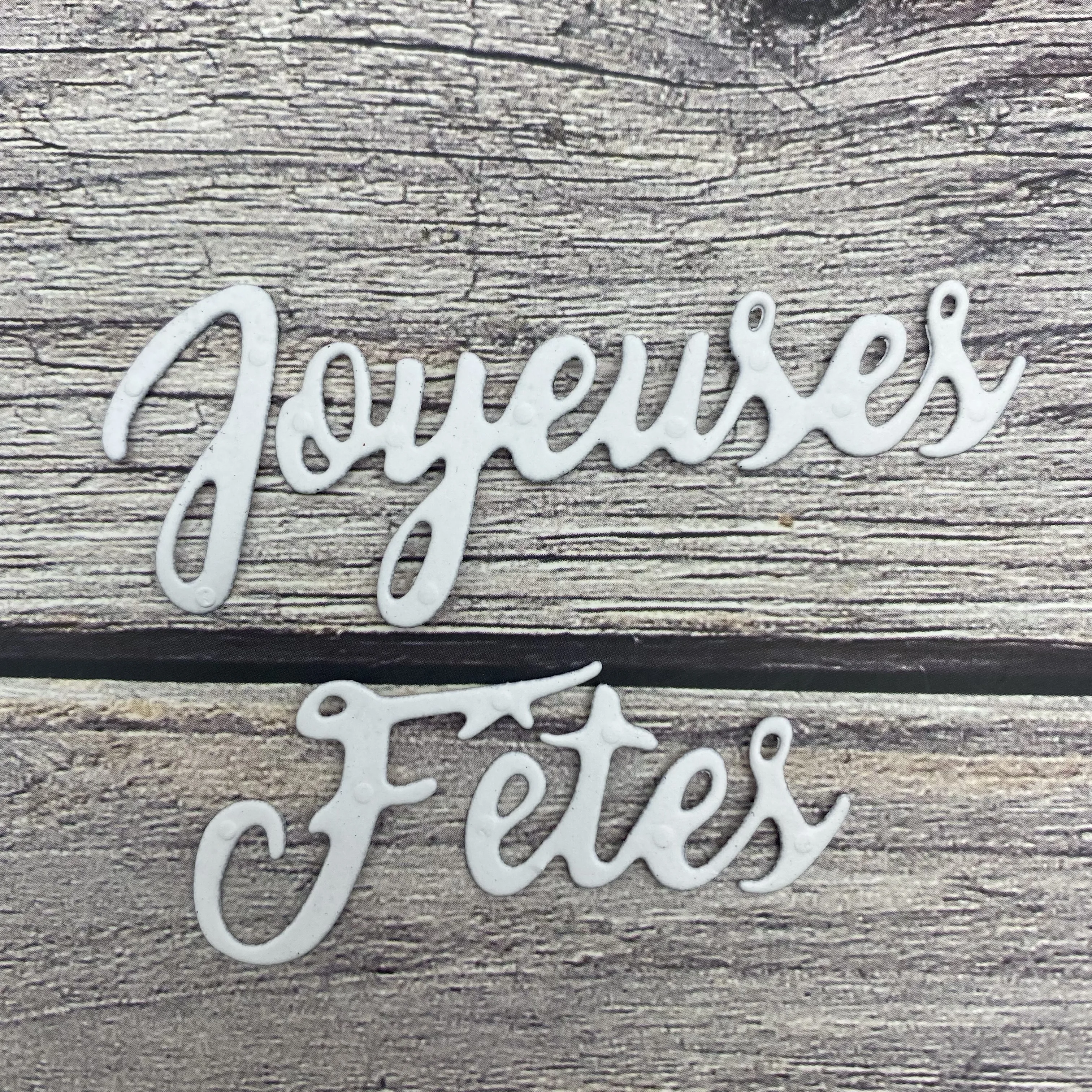 French Words Joyeuses Fêtes Joyeux Noël Et Bonne Année Metal Cutting Die  For Greeting Card Making Scrapbooking DIY Gift 2023 New, image size:3024x3024