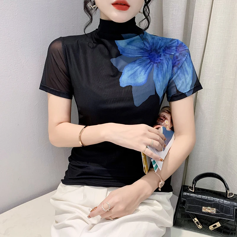 여성프린트티셔츠