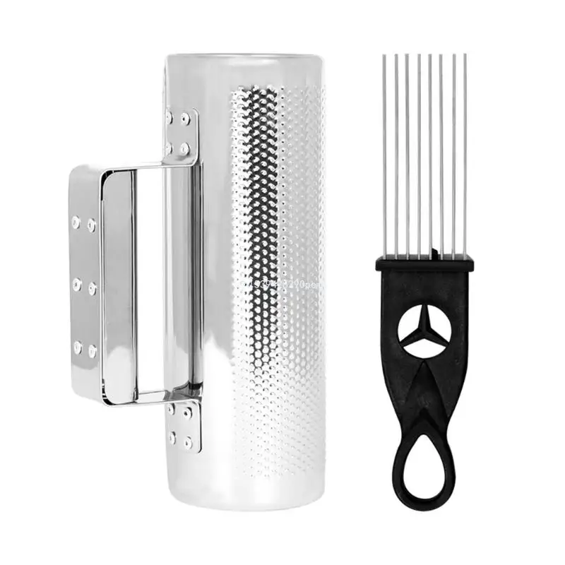 Metal Guiro Shaker with Scraper Latin Instruments Musical Training Tool Enduring