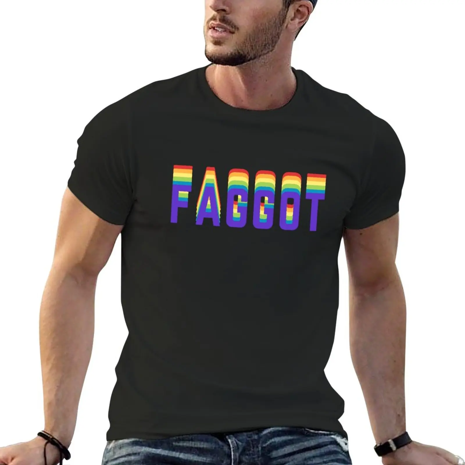 

Faggot T-Shirt summer tops vintage t shirt Short t-shirt Short sleeve plain white t shirts men
