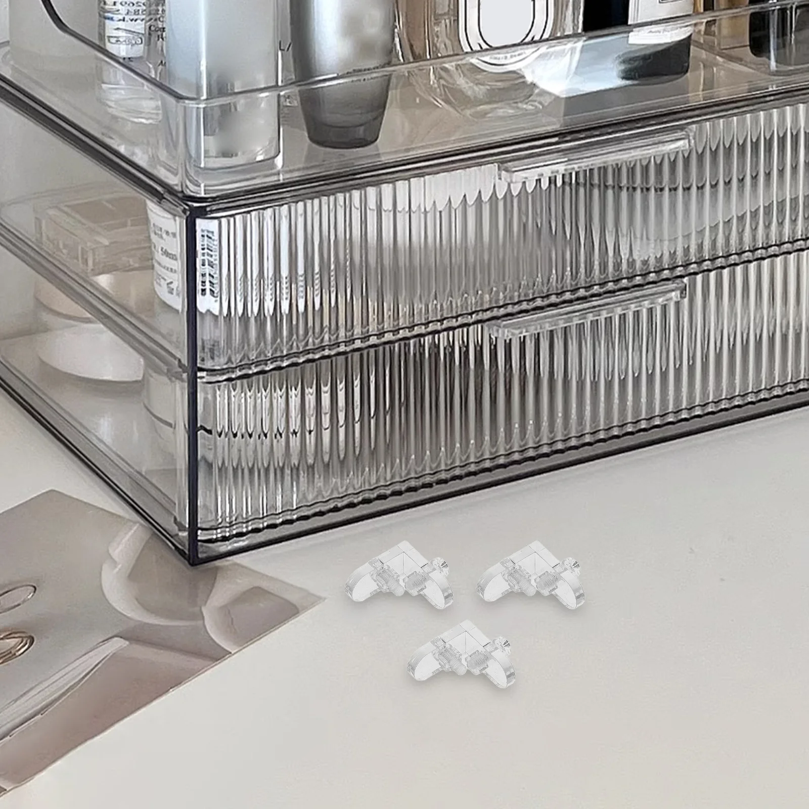 Disassembly Box Fixed Buckle Acrylic Angle Brackets for Shelves 200X200X100CM Corner 20 Pcs