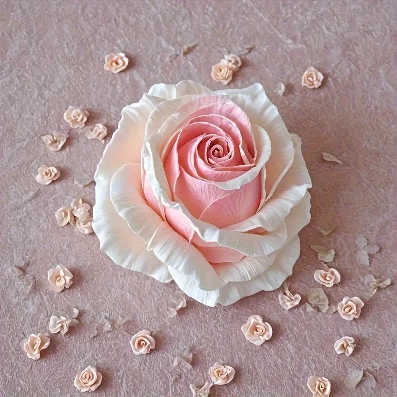 1 Stück Silikonform für Duftkerzen mit Blumenmotiv – vielseitig einsetzbar für DIY-Bastelarbeiten, Seifenherstellung und Tonprojekte – Detail 12