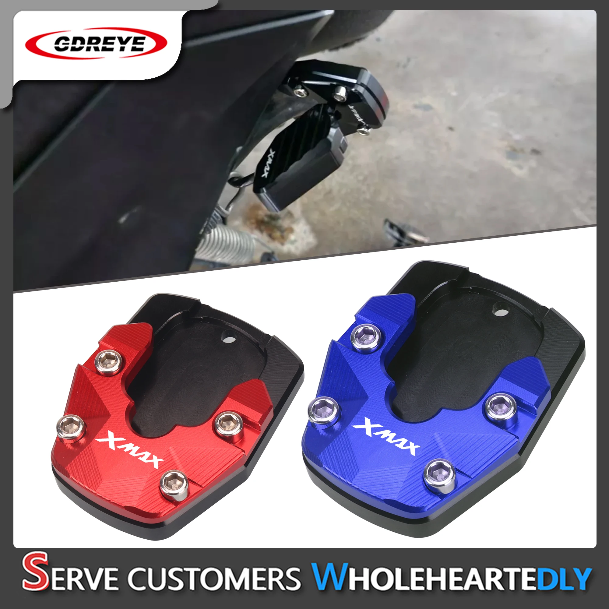 Per Yamaha Xmax 300/250/125/400 2006-2024 Accessori Supporto Per Cavalletto Laterale Supporto Per Cavalletto Singolo Extender Per Pattino Ingranditore