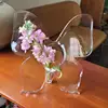 Acrylic Butterfly Vase Photo Frame Vase Transparent Stylish Decorative Butterfly-Shaped Single Flowers Vase for Office Home 1
