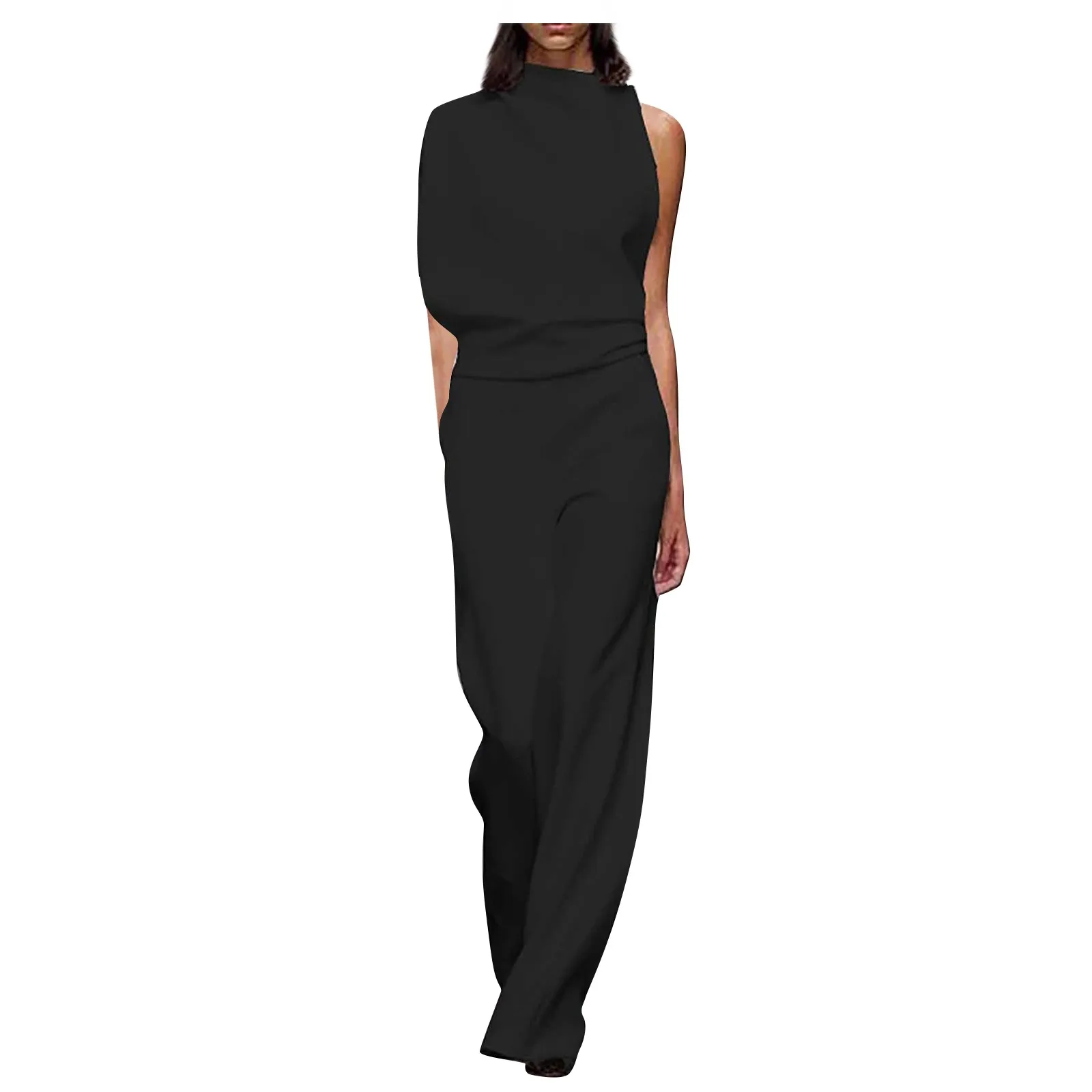 

Women's Banquet Dress Jumpsuit Sexy Hanging Neck Women's Trousers macacão feminino enterizos para mujeres combinaison femme