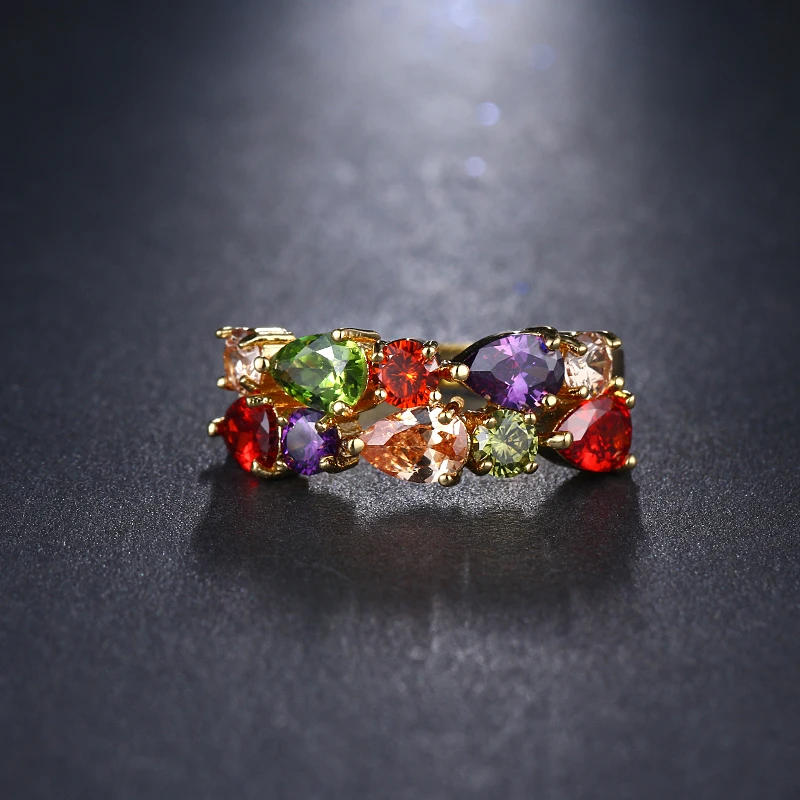 Fashion Mona Lisa Silver Color Engagement Ring AAA Zircon Wedding Rings for Women Crystal Jewelry Accessories anillos crystal rings engagement rings zircon rings fashion rings wedding rings fashion ring finger rings
