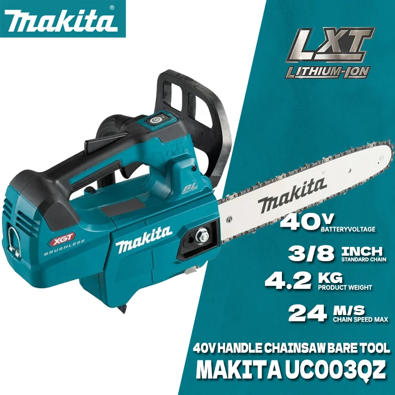 

MAKITA UC003GZ Cordless Chain Saw Electric Tool 40V Lithium Brushless 300MM Top Hand-held Chainsaw Power Tools For Makita UC003G