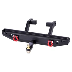 Premium Metal Front and Rear Bumpers with Electric Winch for RC Crawler Car Upgrade (Rear)