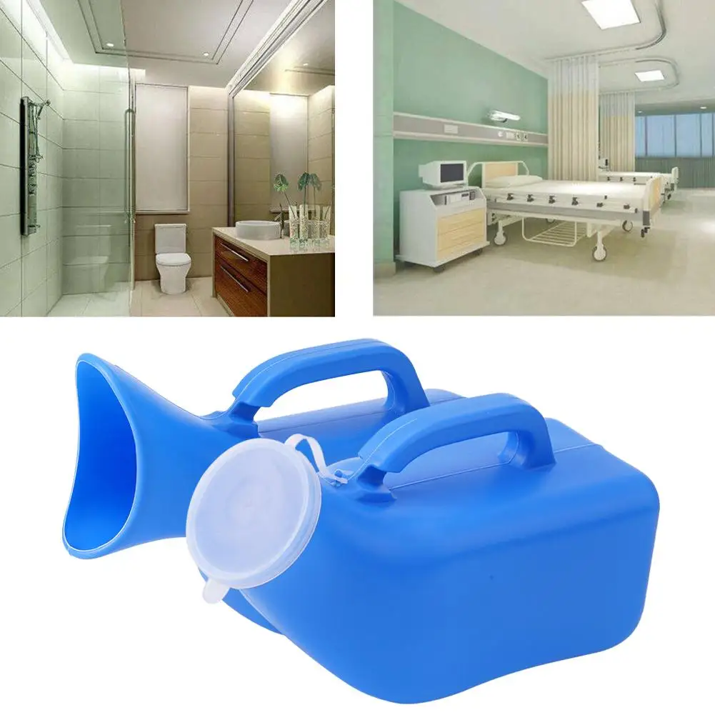 1000ml Portable Mobile Toilet Car Travel Camp Urine Pee Handle Urinal Storage Urinary Bottle Disability Old Man Helper