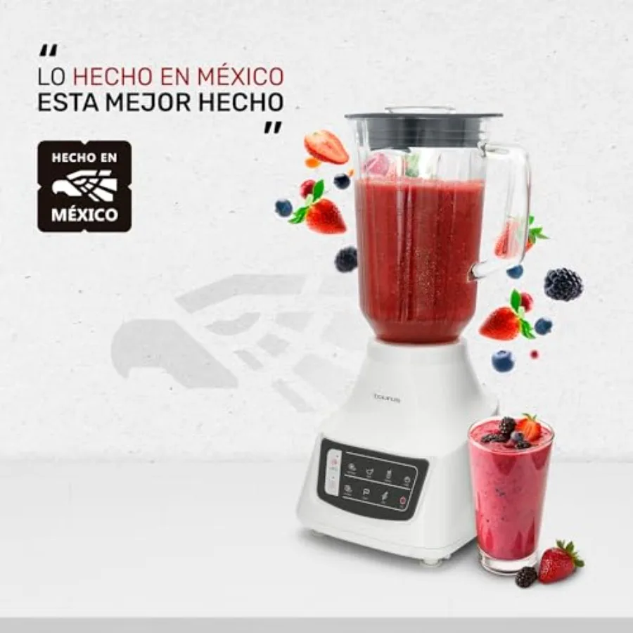 Quiet Powerful Blender 1050W with 1.5L Glass Jar Stainless Steel Blades 9 Speed Settings Up to 50 Less Noise Ideal for Smoothie