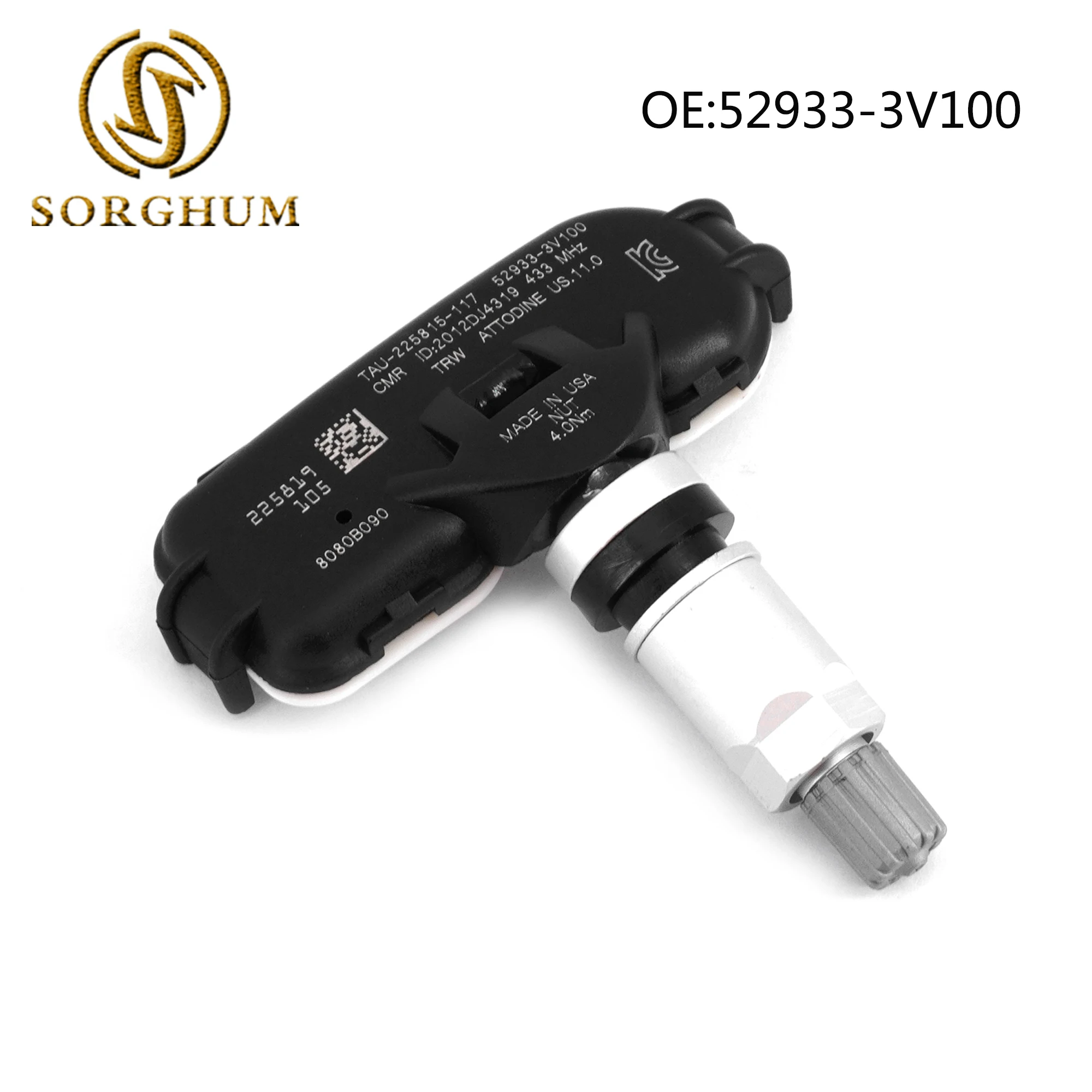 Автомобильный датчик давления в шинах Sorghum TPMS 52933-3V100 529333V100 для Hyundai greathg i40 VF 2011 2012 2013 2014