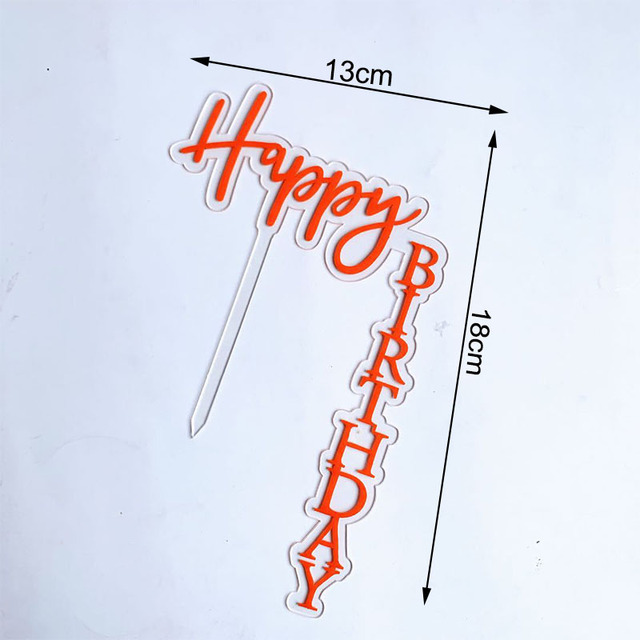 Birthday Acrylic Cake Topper Cake Toppers Birthday Cakes Party Wedding Decoration Anniversaire Candy Bar Father Mother