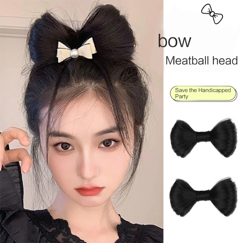 127D 여성 헤어 클립 머리 활 달콤한 머리 머리핀 머리핀 소녀 헤어 액세서리