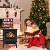 FDW Electric Fireplace Heater 20" Freestanding Fireplace Stove Portable Space Heater with Thermostat Realistic Log Flame Effect 2