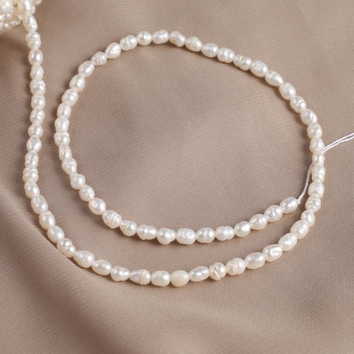 Natural Pearl Rice-Shaped Beads Exquisite Shape Elegant Appearance For DIY Jewelry Making Handmade Bracelet Necklace Length 36cm