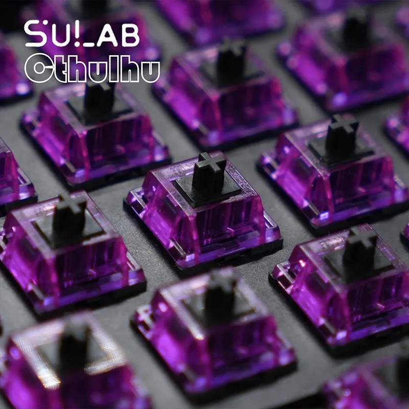 SU LAB Cthulhu 스위치 세트 울티메이트 스무스 & 크리스피 리니어 스위치 37/45/50g 옵션 2.0mm 액추에이션 기계식 키보드 스위치