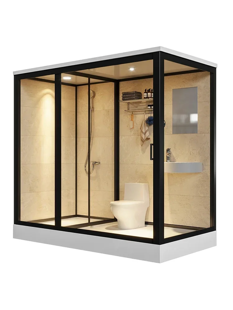 

Integrated shower room, bathroom, shower room, bathroom glass door, household glass, dry and wet