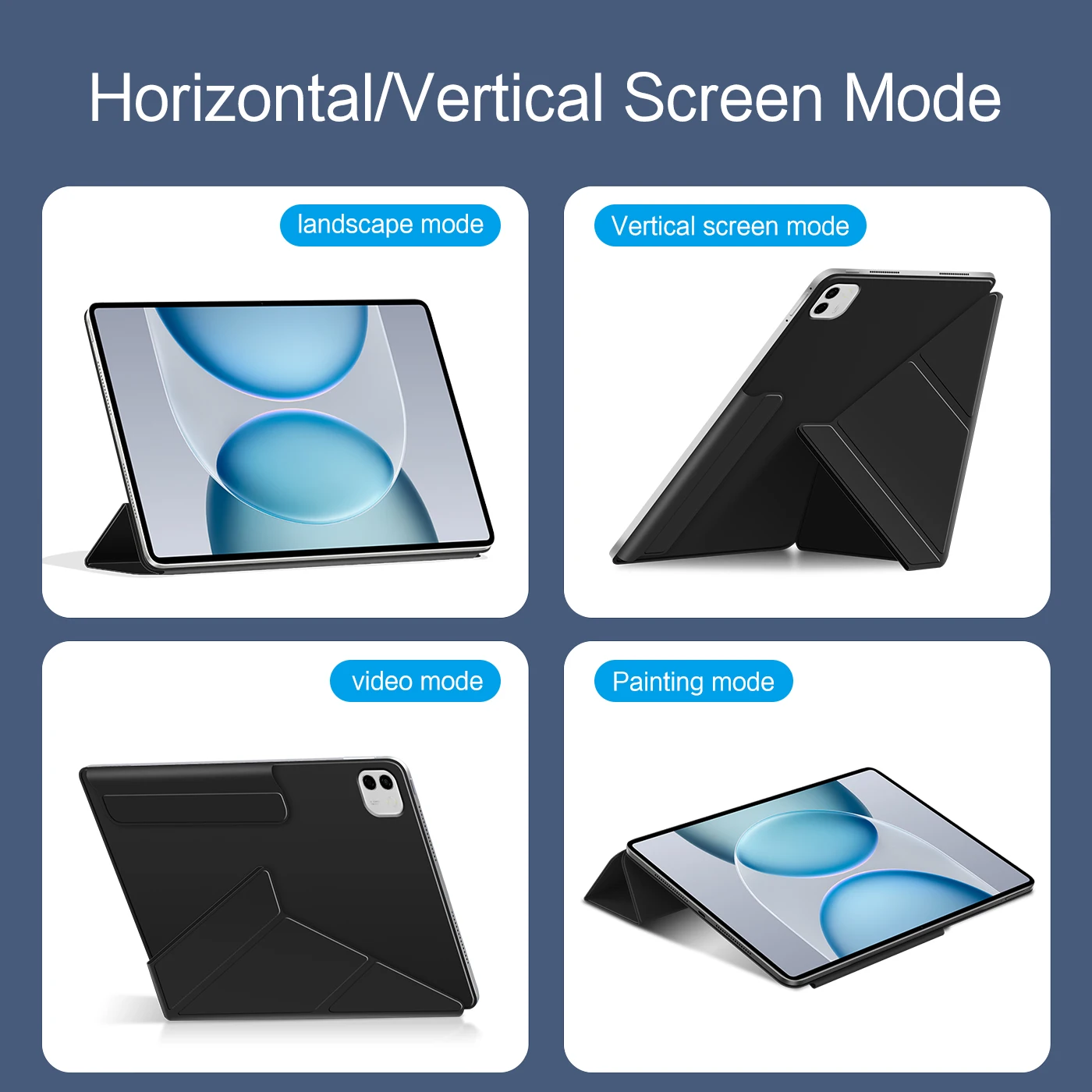 Sleek Magnetic Tablet Case with Smart Book Cover