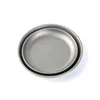Outdoor Portable Pure Titanium Fruit Vegetable Dish Plate Titanium Alloy Tableware Camping Supplies 3