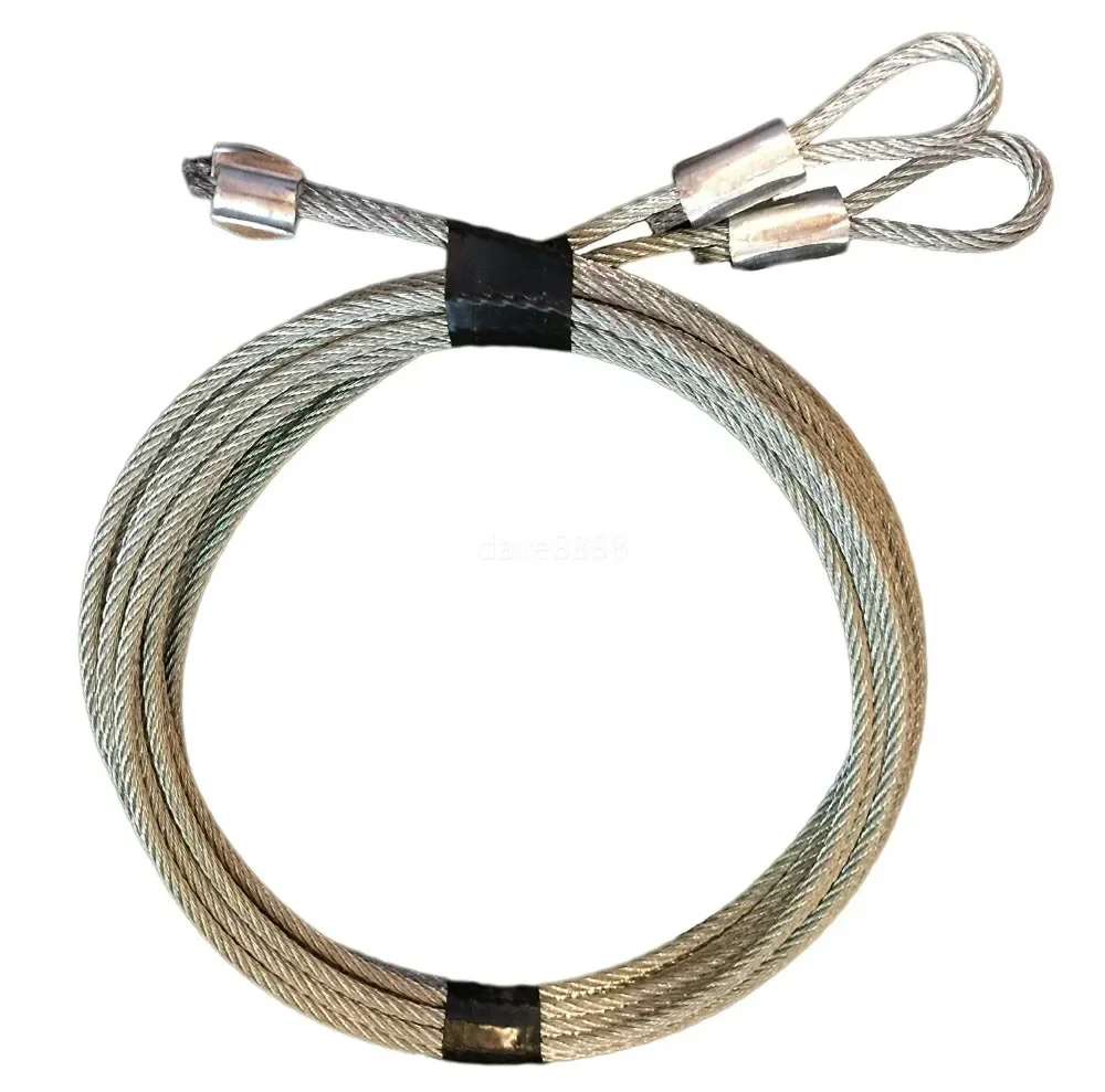 Garage Door Cable 2.5mm Ideal Security SK7112 Garage Door Extension Lift Cable Galvanized Steel Braid Cables Torsion Spring Lifting Wire Rope