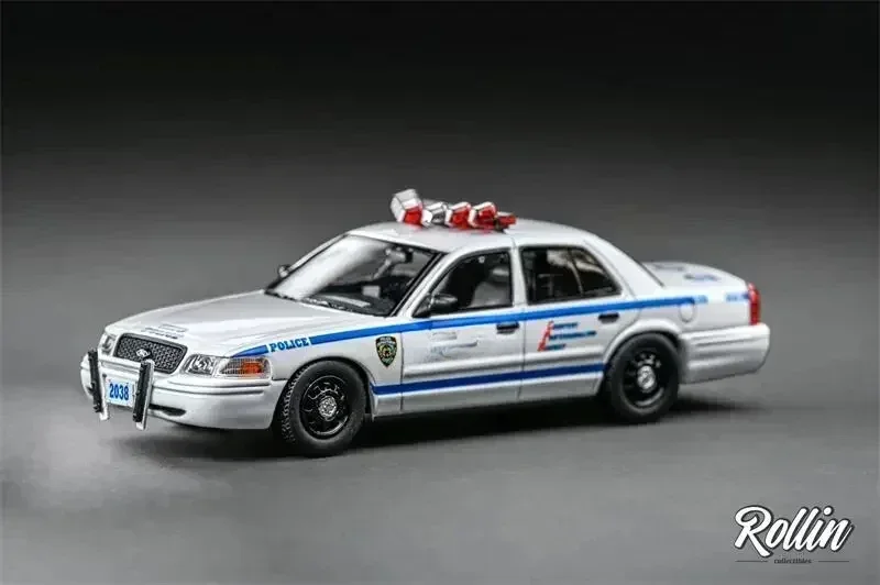 Rollin 1:64 Ford CV  /LAPD Police car limited799 Diecast Model Car 4