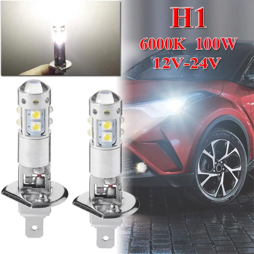 Factory Price 2X 6000K H1 80W High Power COB LED Headlight and Low Beam Fog Light Bulb carro Wholesale Quick delivery CSV |
