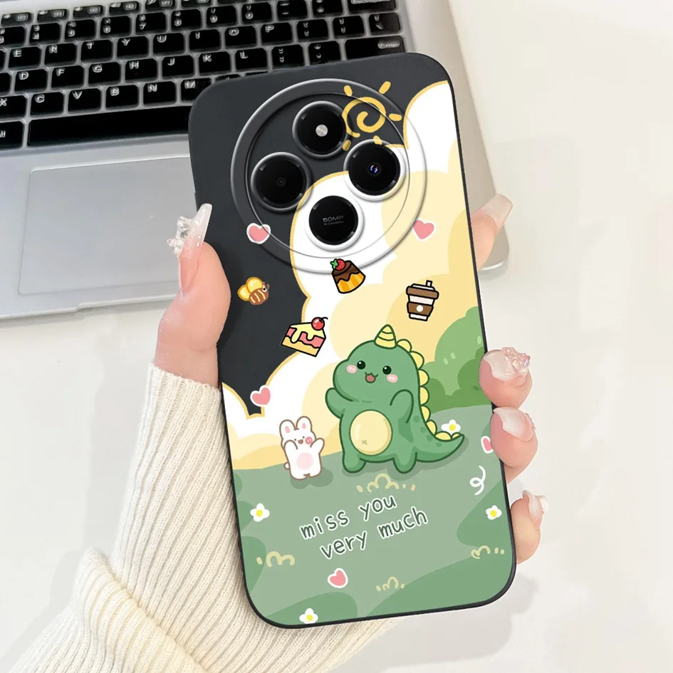Lovely Panda Dinosaur Shockproof Silicone Soft TPU Back Cover Case