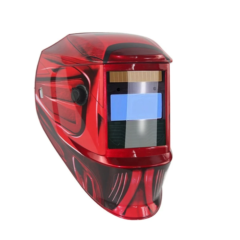 Professional Solar Powered Welding Face Shield with Automatic Darkening Lens and Comfortable Fit for Various Environment