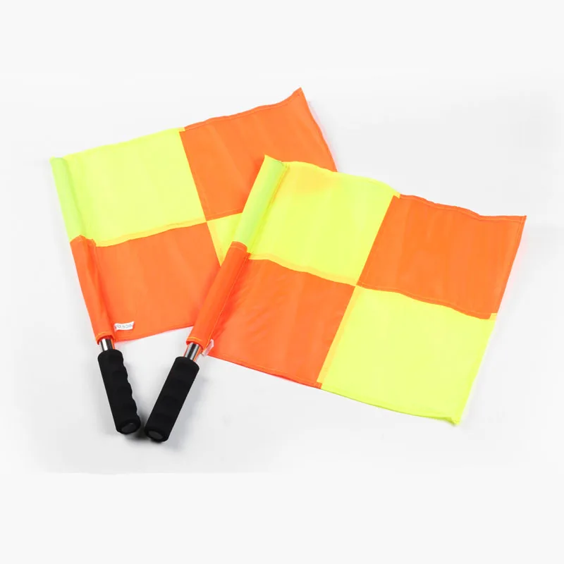 Gojoy Football referee flags Fair Play flag Sports match Soccer Linesman flags referee equipment set Wholesale gojoy football referee flags fair play flag sports match soccer linesman flags referee equipment set wholesale