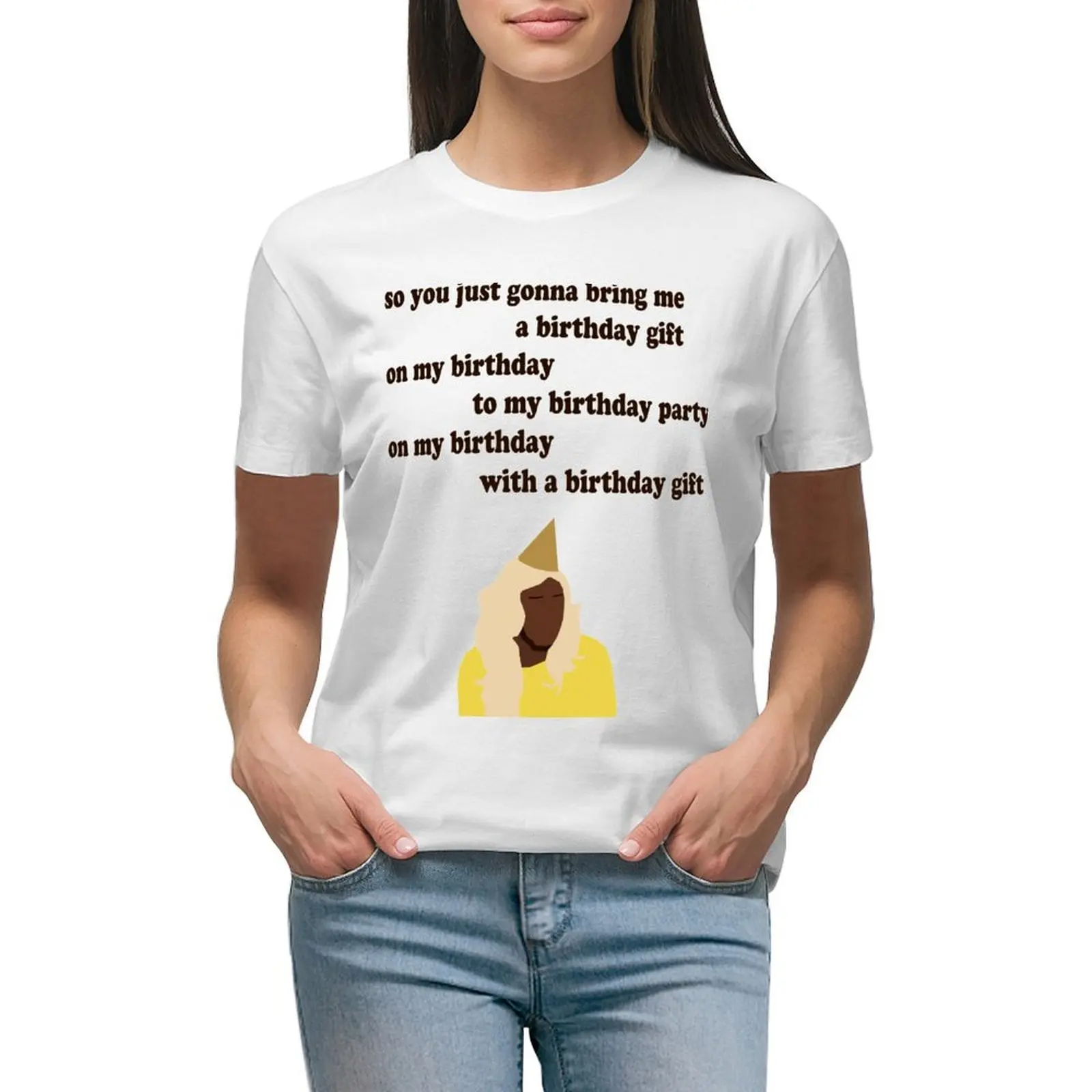 

Tyler The Creater Birthday T-shirt plus size tops Female clothing clothes for woman