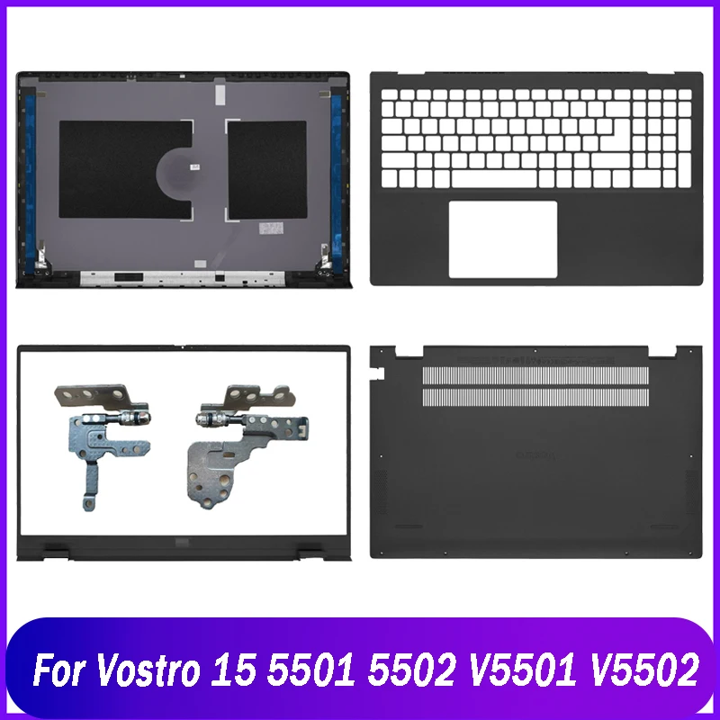 

NEW Rear Lid For Dell Vostro 15 5501 5502 V5501 V5502 Laptop LCD Back Cover Front Bezel Hinges Palmrest Upper Bottom Case Black