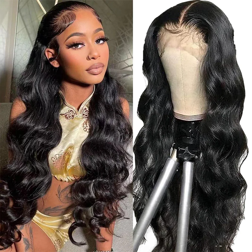 Image for 13X4 Transparent Lace Frontal Wig Body Wave Lace F 