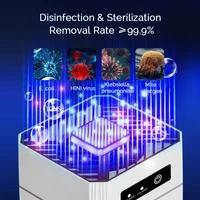 Purificateur d'air portable à ions négatifs, supporter ficateur d'air de bureau avec filtre HEPA pour la maison, la chambre, le bureau, la voiture, les toilettes, l'élimination des odeurs de fumée 4