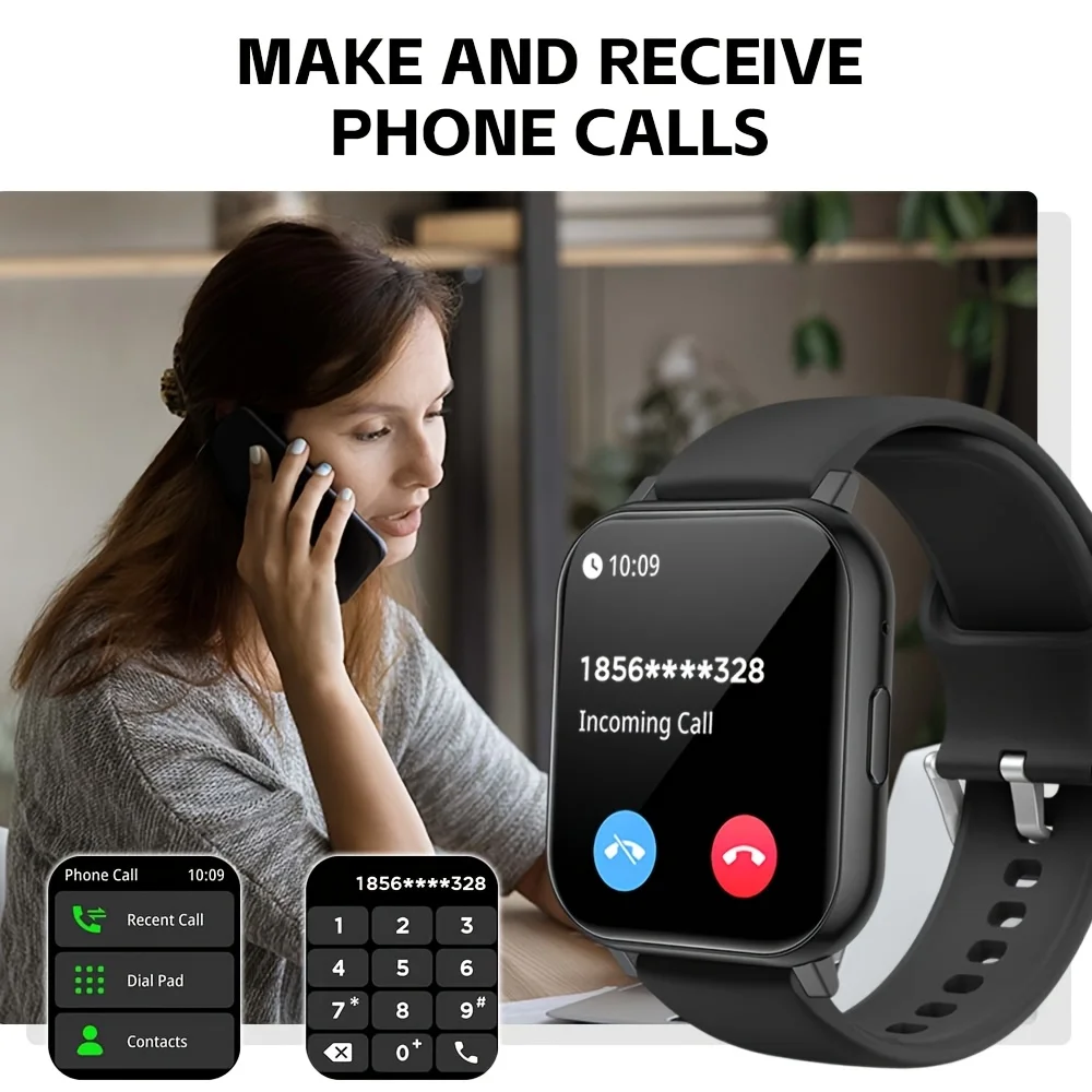 Smart Watch, 1.83-Inch Touch Screen, with Call/Message Reminders, Multi-Dial/Multi-Sports Modes/Pedometer/Activity Tracking - 6