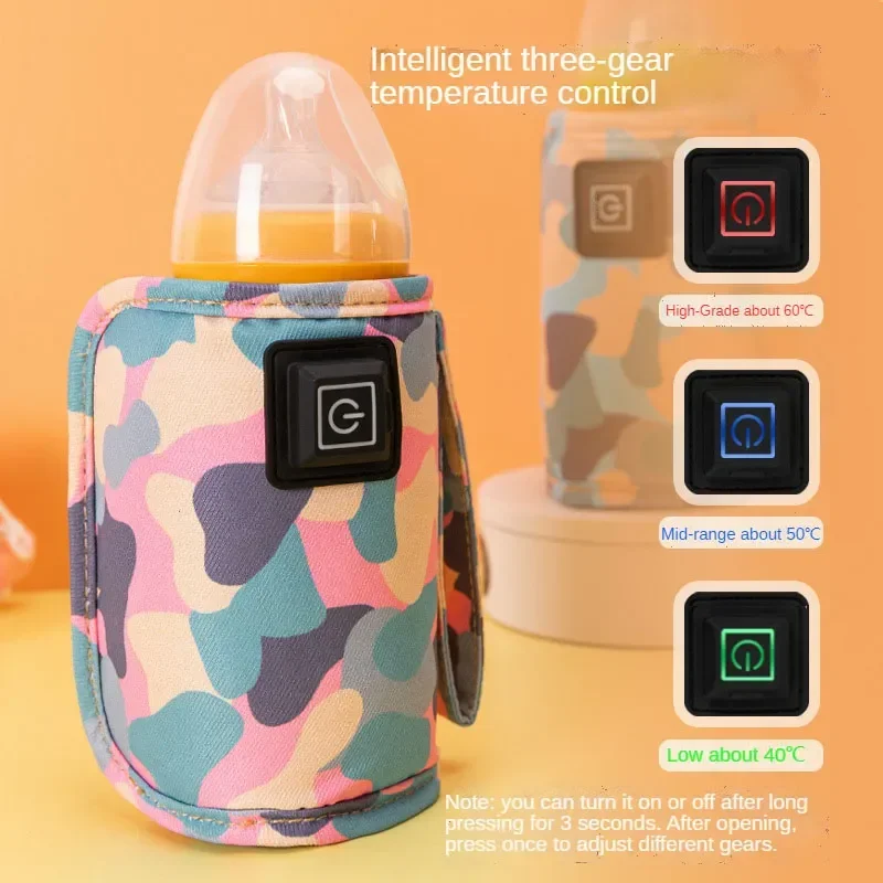 USB Milk Water Warmer Stroller Insulated Bag Baby Nursing Bottle Heater Safe Kids Supplies for Infant Outdoor Travel Accessories 2