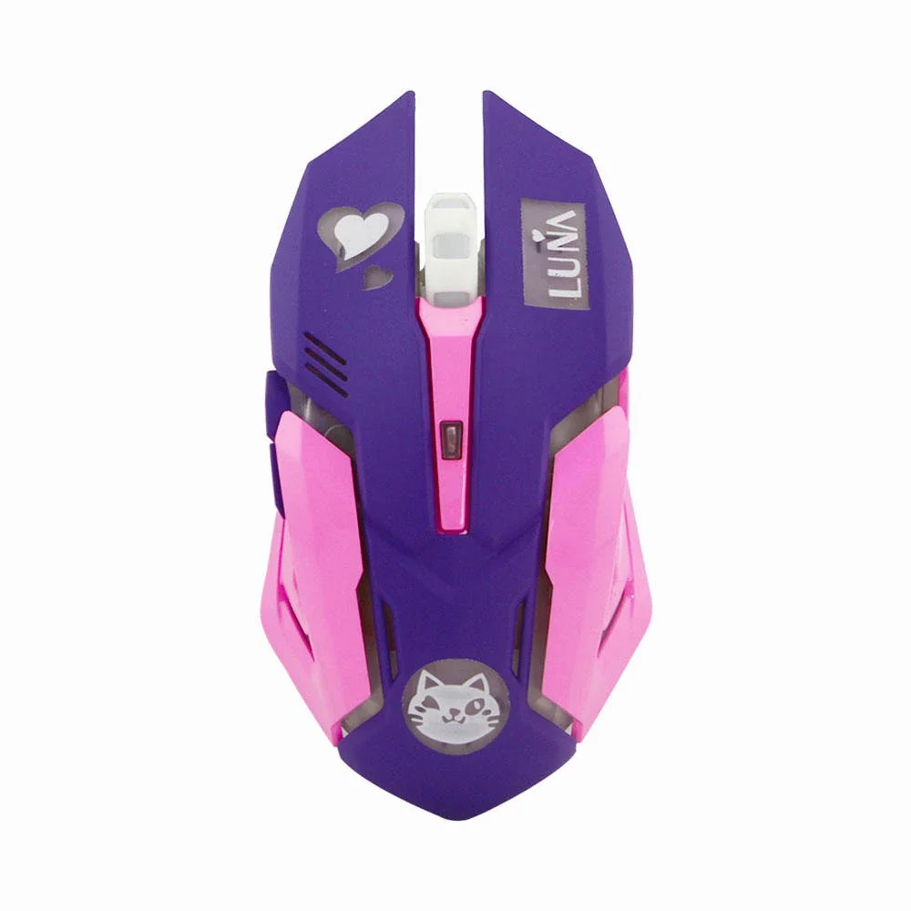 

Wireless Cute Gaming Mice Colorful Backlight USB PC Computer 2.4G For Laptop PC Girls Pink Cute Kids Ergonomic Mause