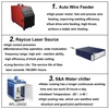 Raycus Laser Welding Machine 1500W/ 2000W/ 3000W Double Wobble Handheld Laser Welder 4 in 1 Laser Cleaning Welder Cutting Metal 4
