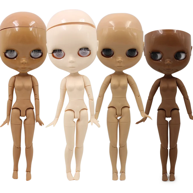 DBS blyth doll joint body bjd toy without makeup shiny face for cutom doll DIY anime girls 1